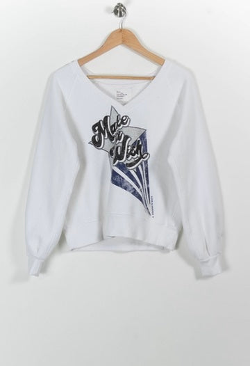 Sweat Blanc - Taille M/38 de la marque Léon & Harper | PARAD100723 - Vendu par Paradigme - Image 2