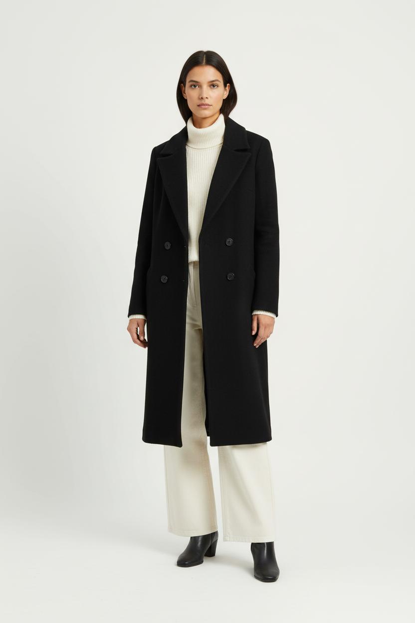 Manteau Noir - Taille XS/34 de la marque Kookai | PARAD100726 - Vendu par Paradigme - Image 1