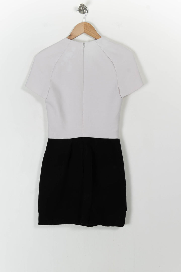 Robe Courte Blanche et Noire - Taille S/36 de la marque Maje | PARAD100727 - Vendu par Paradigme - Image 4