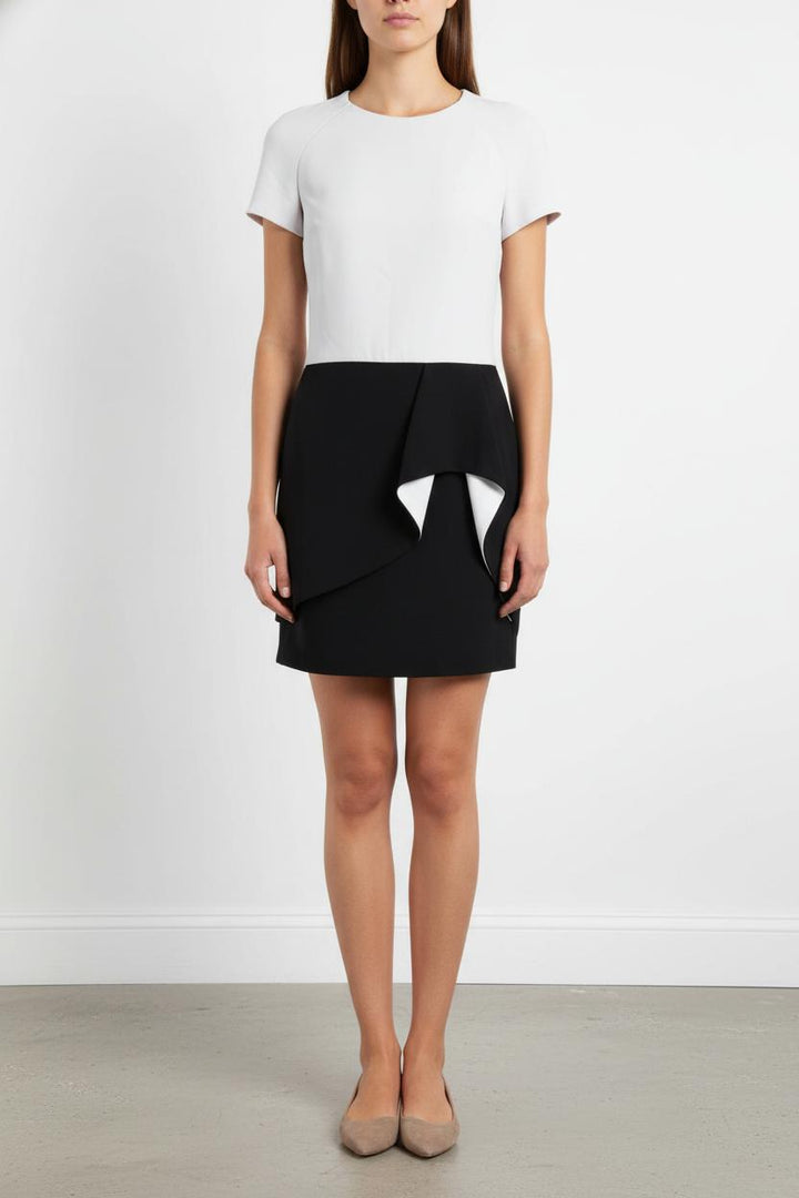 Robe Courte Blanche et Noire - Taille S/36 de la marque Maje | PARAD100727 - Vendu par Paradigme - Image 1