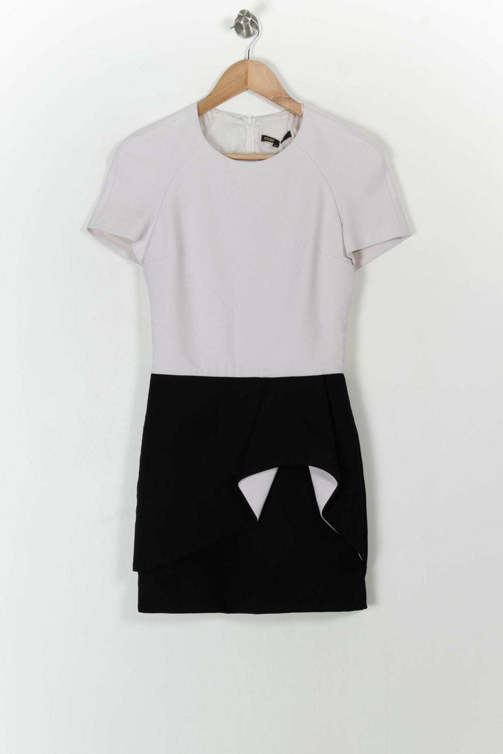 Robe Courte Blanche et Noire - Taille S/36 de la marque Maje | PARAD100727 - Vendu par Paradigme - Image 2