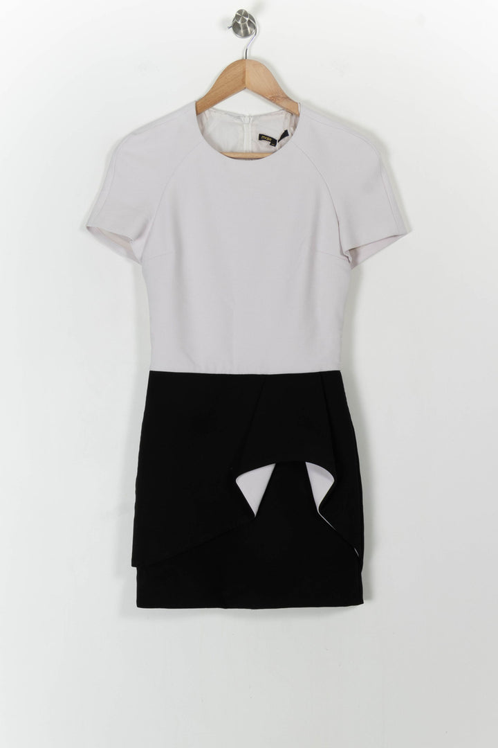 Robe Courte Blanche et Noire - Taille S/36 de la marque Maje | PARAD100727 - Vendu par Paradigme - Image 2
