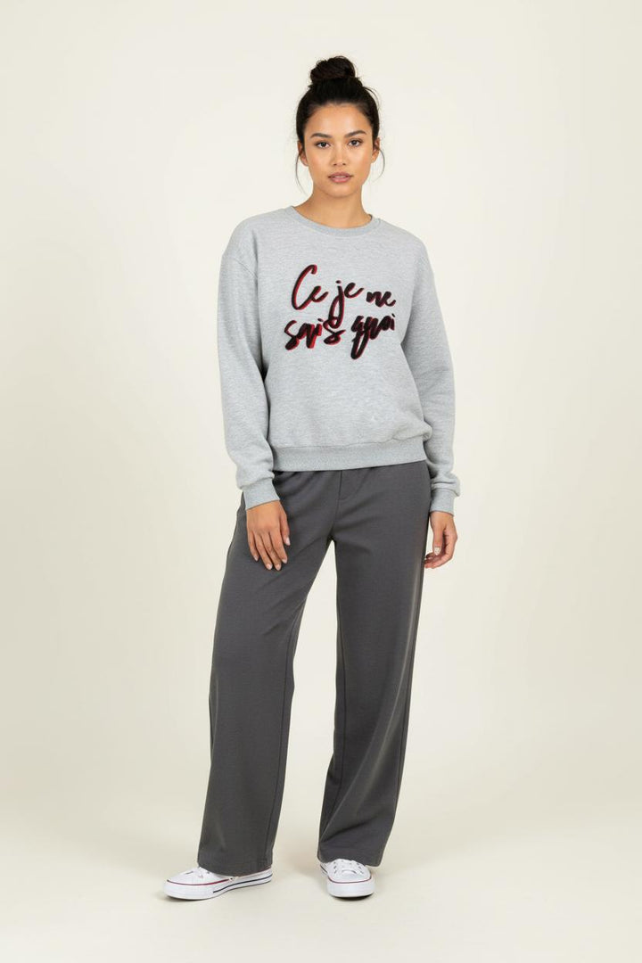 Sweatshirt Gris - Taille M/38 de la marque Claudie Pierlot | PARAD100740 - Vendu par Paradigme - Image 1