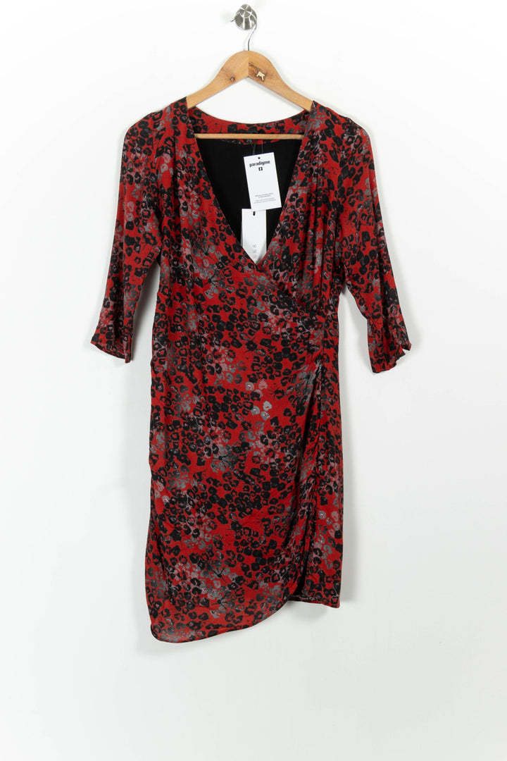 Robe Porte-feuille Rouge et Noir - Taille M/38 de la marque IKKS | PARAD100744 - Vendu par Paradigme - Image 2
