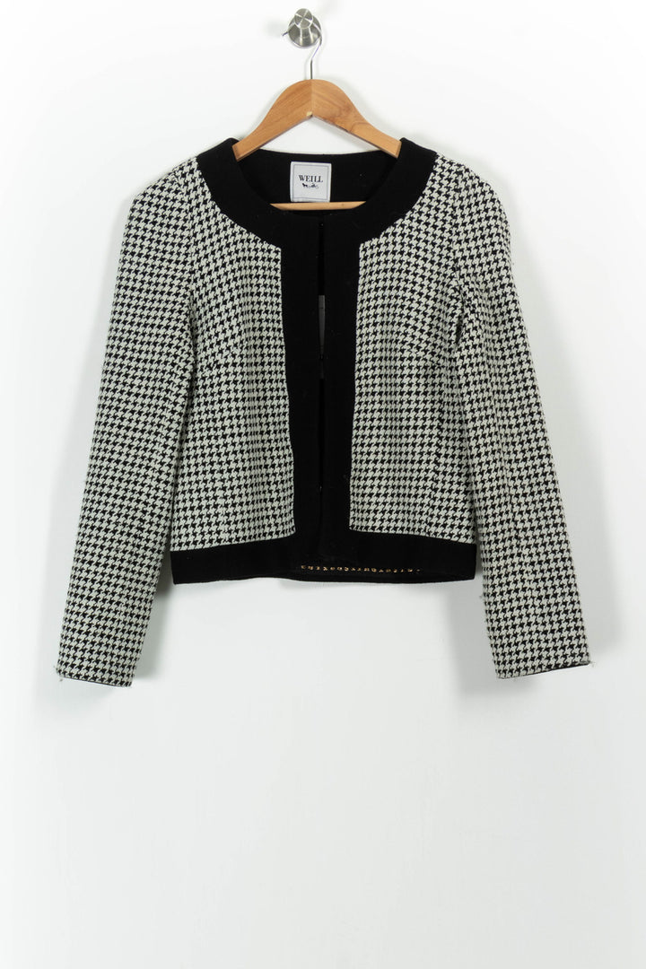 Veste Courte Noire et Blanche - Taille M/38 de la marque Weill | PARAD100745 - Vendu par Paradigme - Image 2