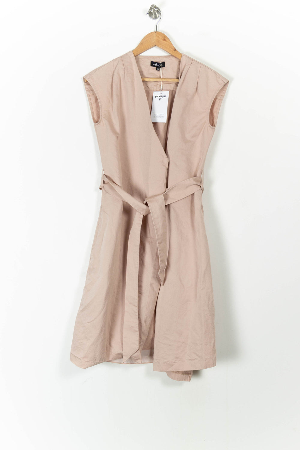 Robe Midi Rose - Taille S/36 de la marque Caroll | PARAD100747 - Vendu par Paradigme - Image 2