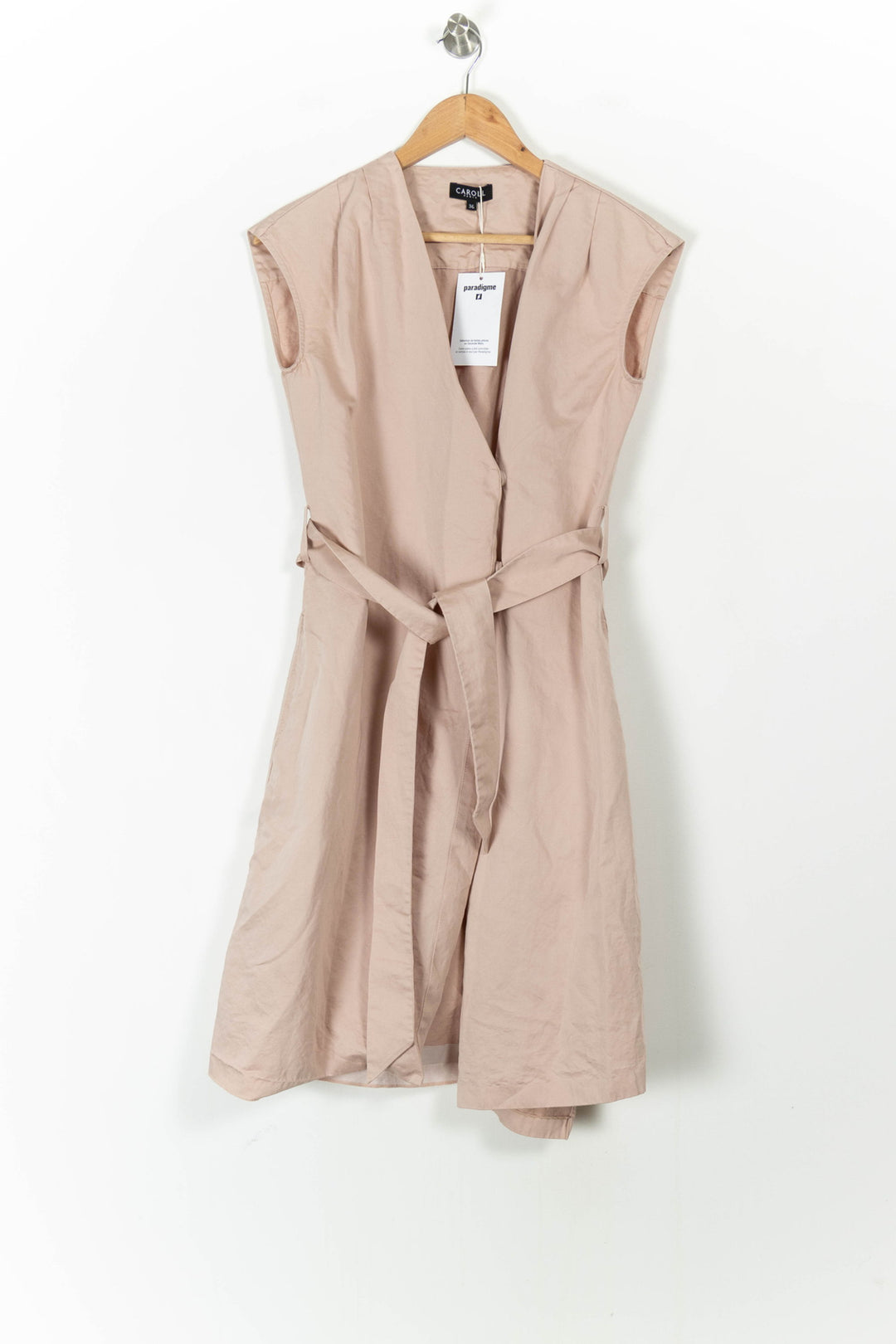 Robe Midi Rose - Taille S/36 de la marque Caroll | PARAD100747 - Vendu par Paradigme - Image 2