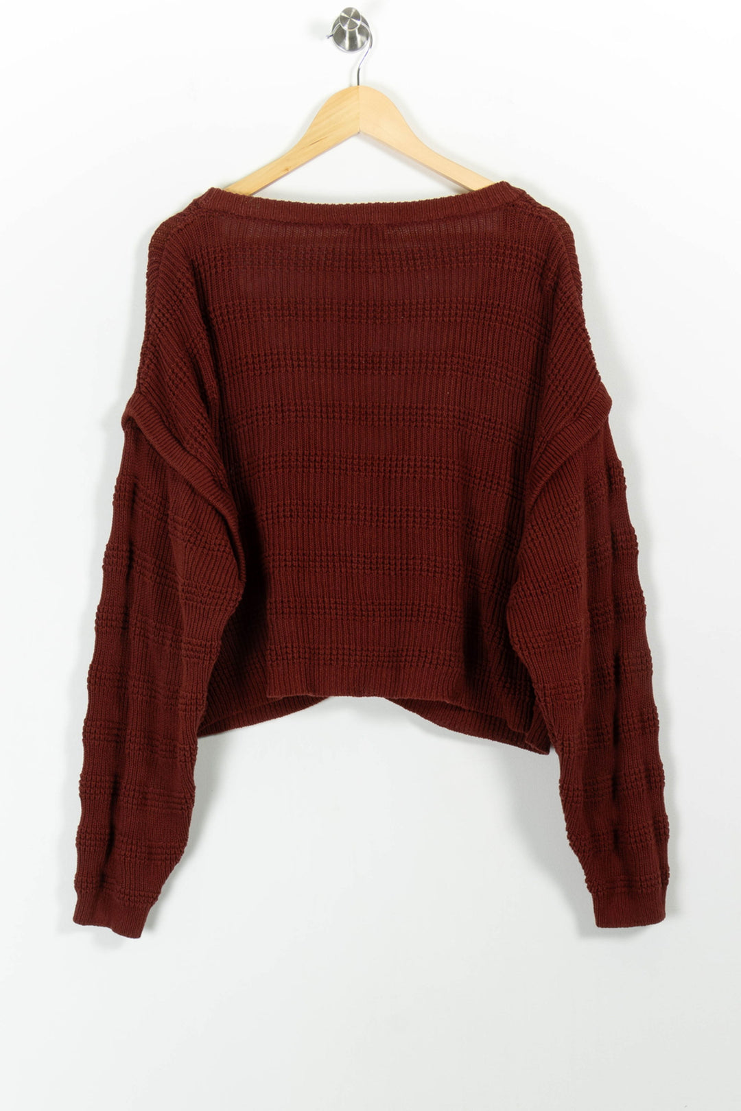 Cardigan Bordeaux - Taille M/38 de la marque American Vintage | PARAD100749 - Vendu par Paradigme - Image 4