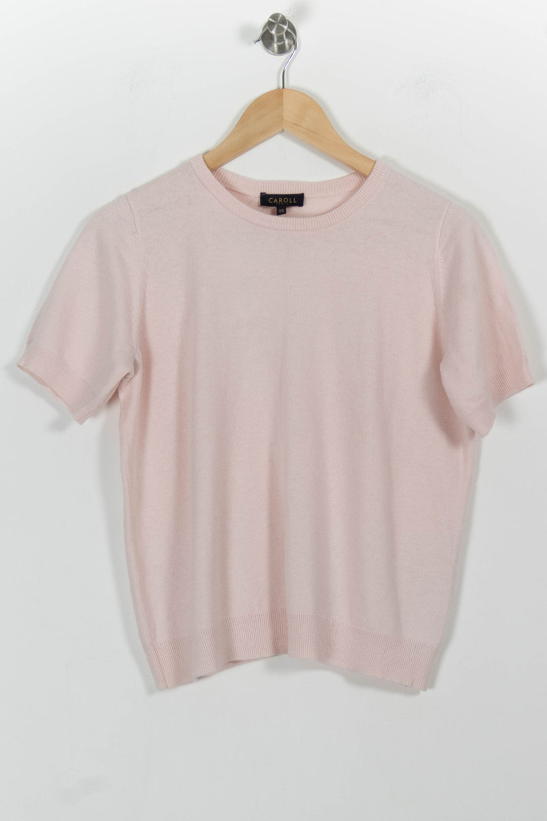 Pull Rose - Taille XS/34 de la marque Caroll | PARAD100751 - Vendu par Paradigme - Image 2