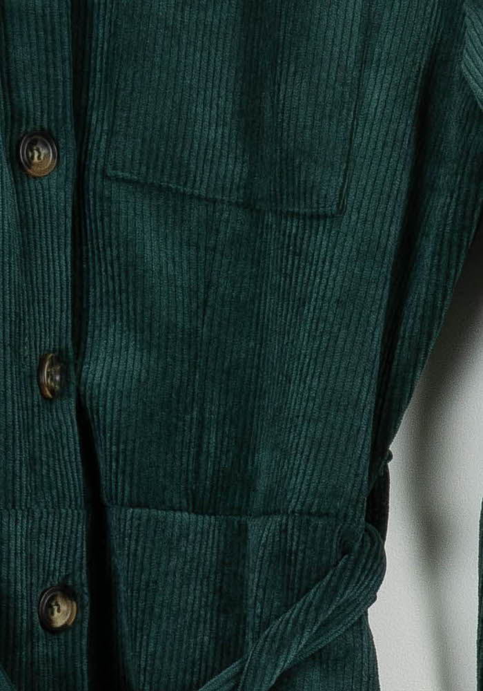 Robe Chemise Verte - Taille M/38 de la marque La Fée Maraboutée | PARAD100752 - Vendu par Paradigme - Image 3