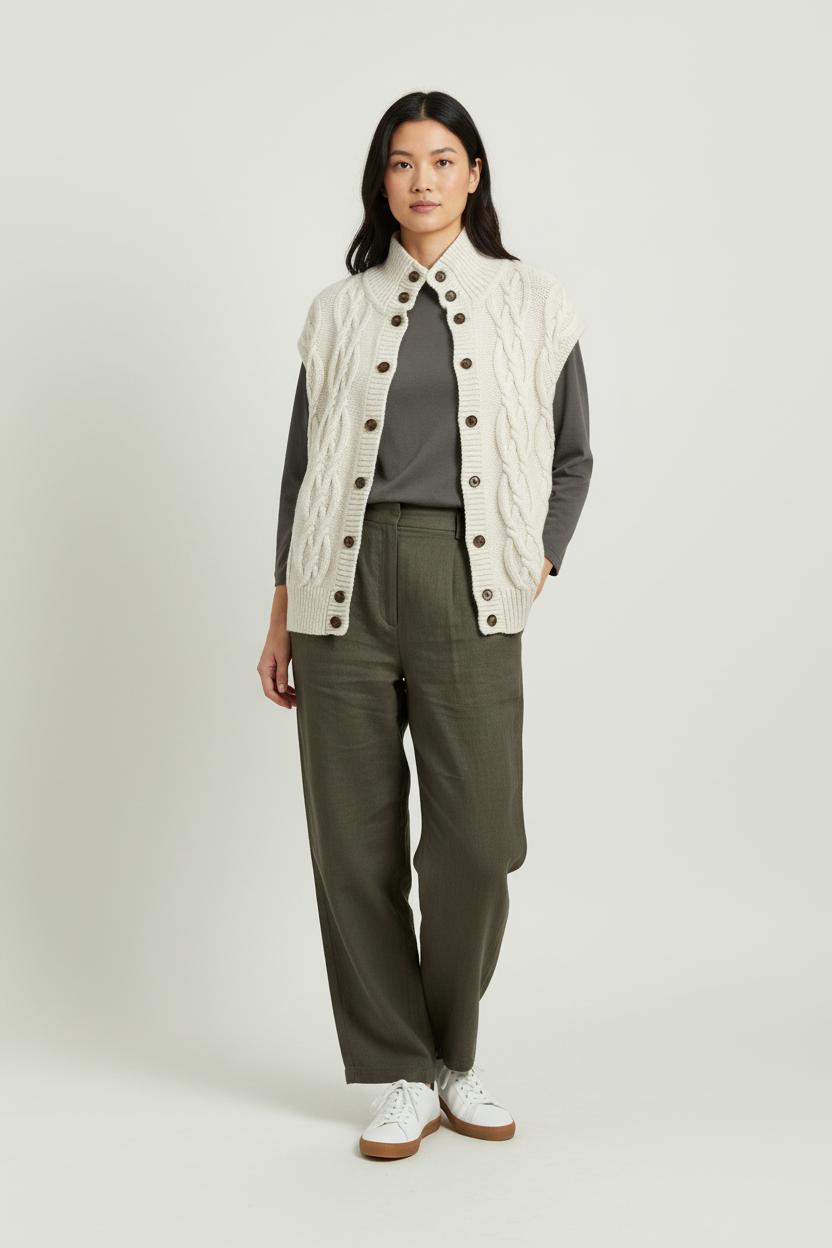 Cardigan Écru - Taille M/38 de la marque Maison 123 | PARAD100753 - Vendu par Paradigme - Image 1