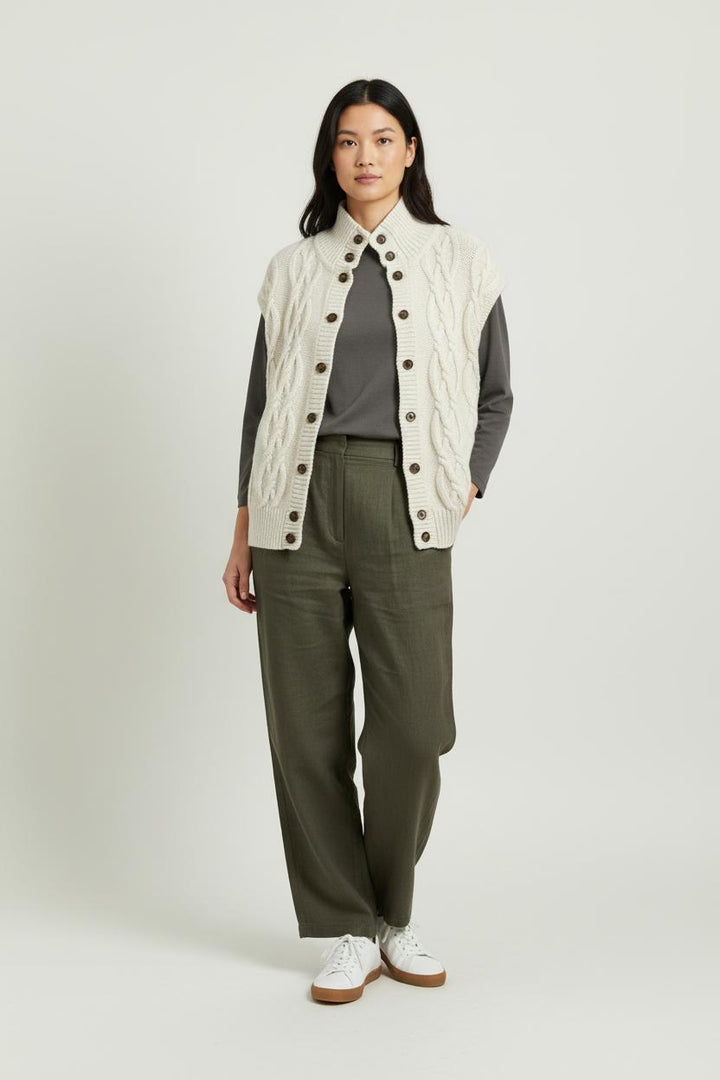 Cardigan Écru - Taille M/38 de la marque Maison 123 | PARAD100753 - Vendu par Paradigme - Image 1