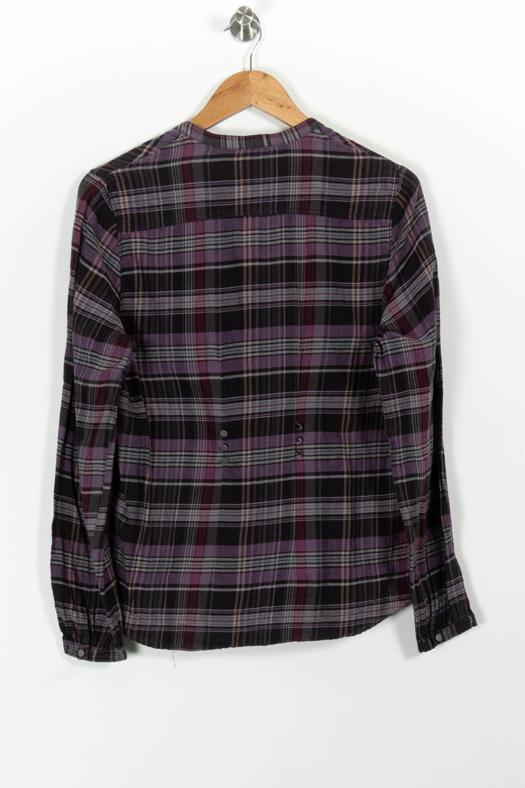 Chemise à Carreaux Violette et Noire - Taille S/36 de la marque Bérénice | PARAD100755 - Vendu par Paradigme - Image 4