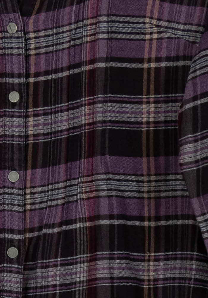Chemise à Carreaux Violette et Noire - Taille S/36 de la marque Bérénice | PARAD100755 - Vendu par Paradigme - Image 3