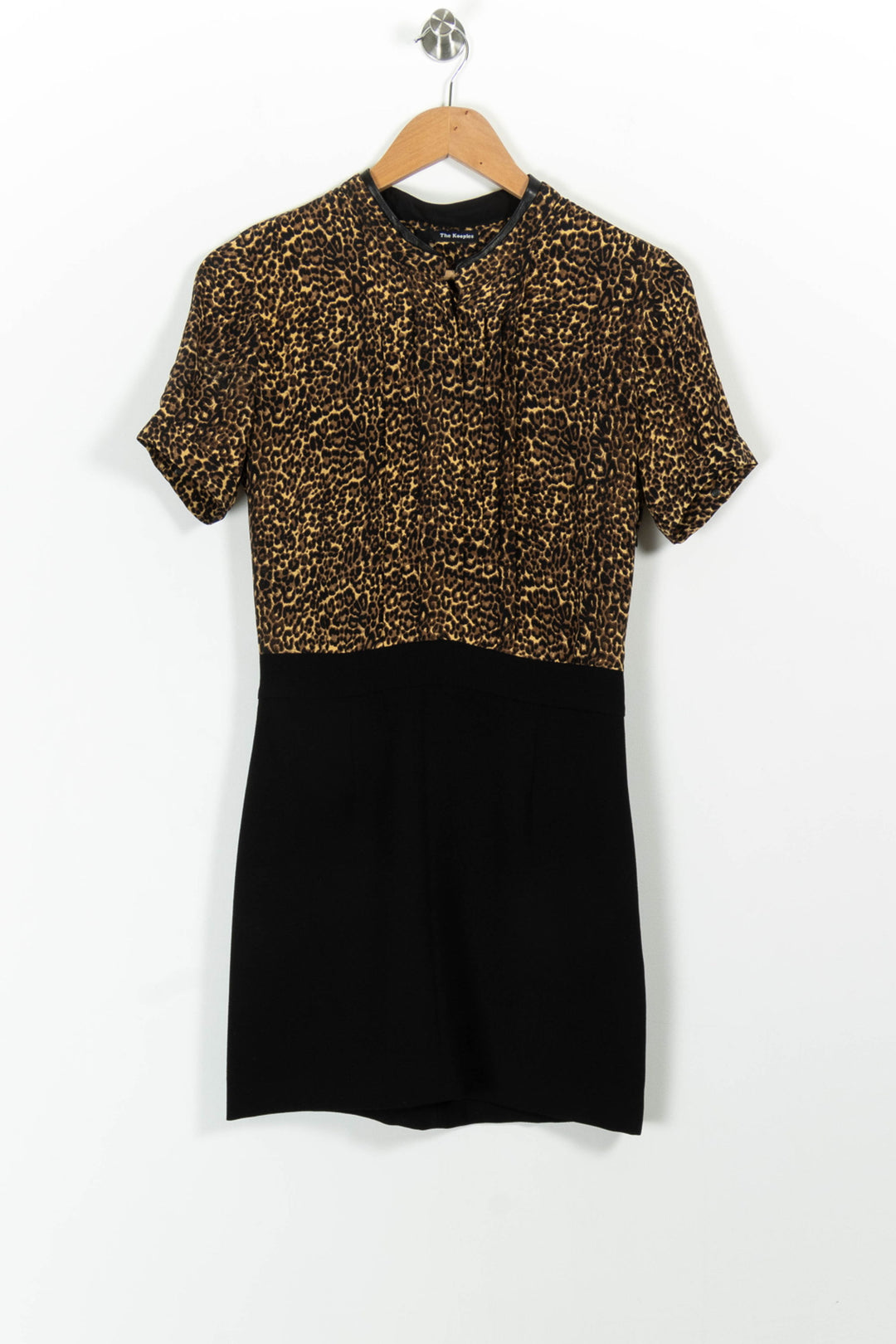 Robe Midi Léopard et Noire - Taille S/36 de la marque The Kooples | PARAD100766 - Vendu par Paradigme - Image 2