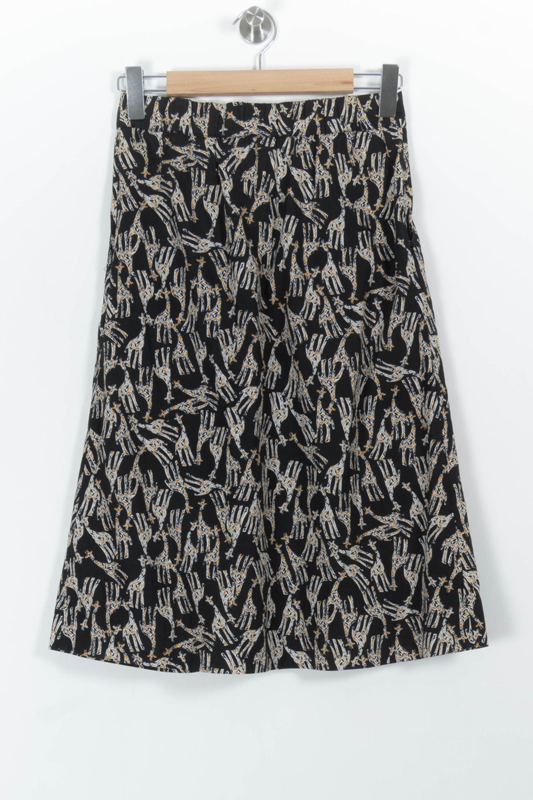 Jupe Midi Noire et Blanche - Taille S/36 de la marque Caroll | PARAD100767 - Vendu par Paradigme - Image 4