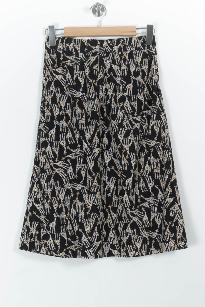 Jupe Midi Noire et Blanche - Taille S/36 de la marque Caroll | PARAD100767 - Vendu par Paradigme - Image 4