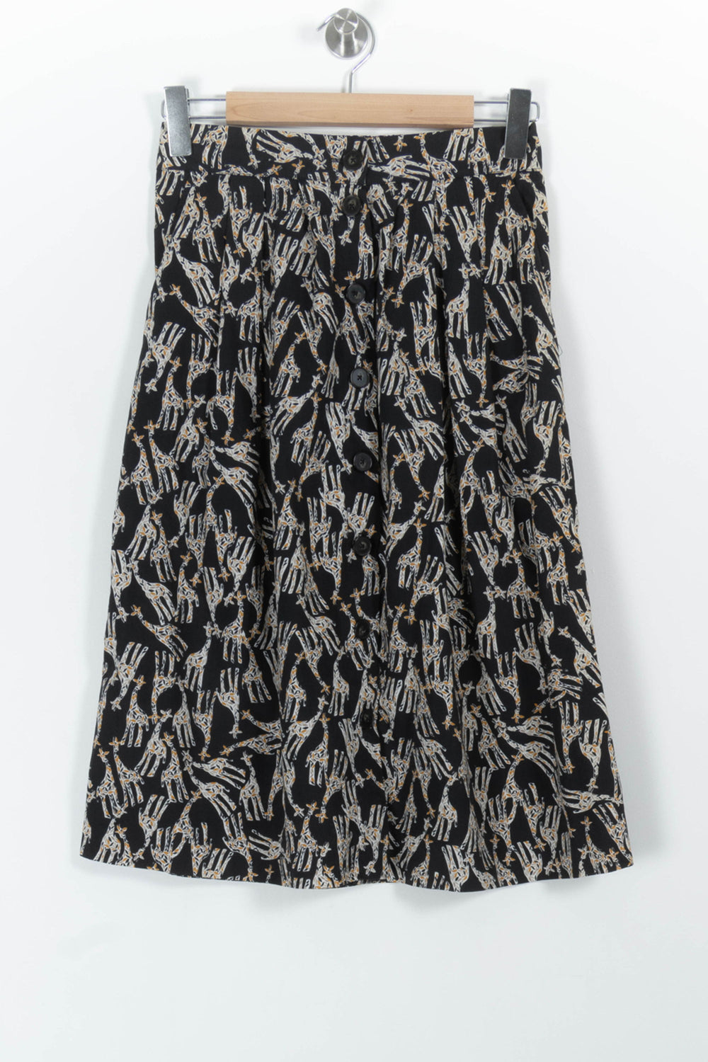 Jupe Midi Noire et Blanche - Taille S/36 de la marque Caroll | PARAD100767 - Vendu par Paradigme - Image 2
