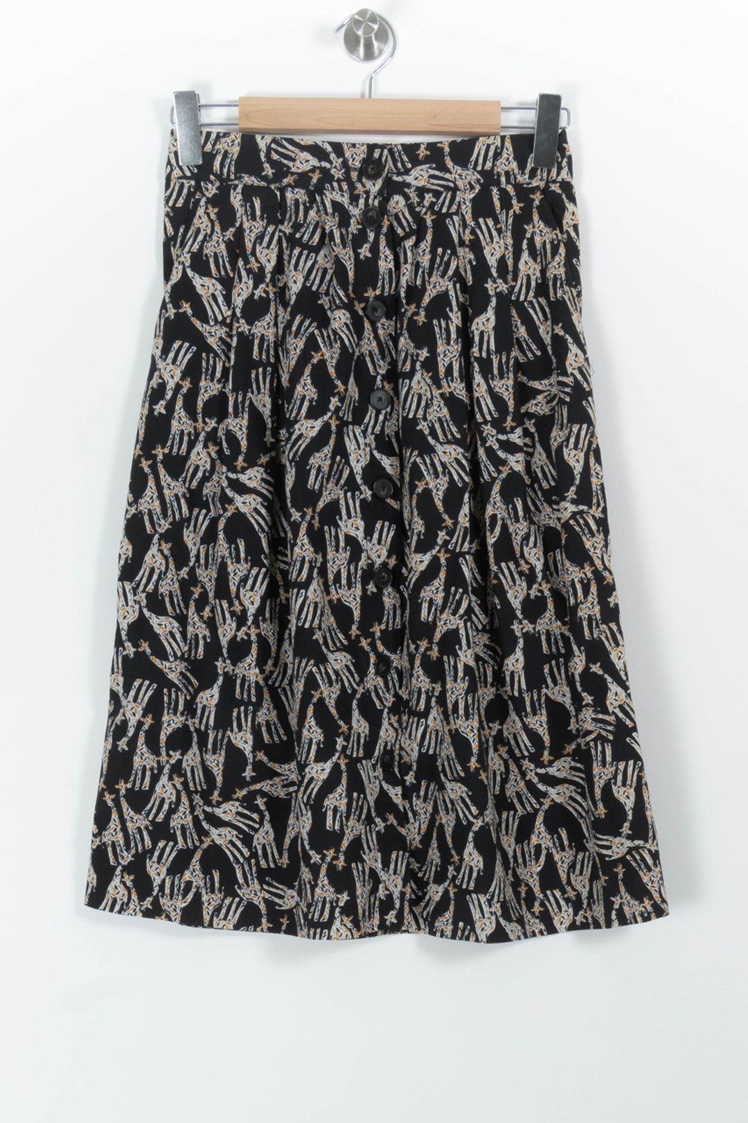 Jupe Midi Noire et Blanche - Taille S/36 de la marque Caroll | PARAD100767 - Vendu par Paradigme - Image 2