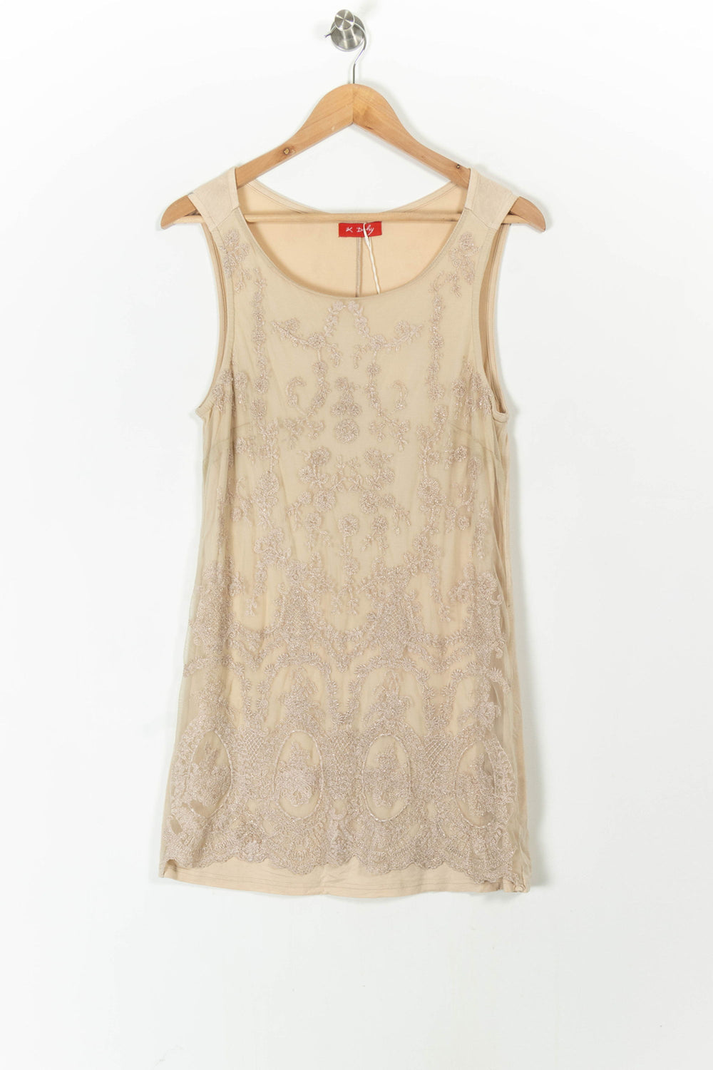 Robe Sans Manches Beige - Taille S/36 de la marque Derhy | PARAD100771 - Vendu par Paradigme - Image 2