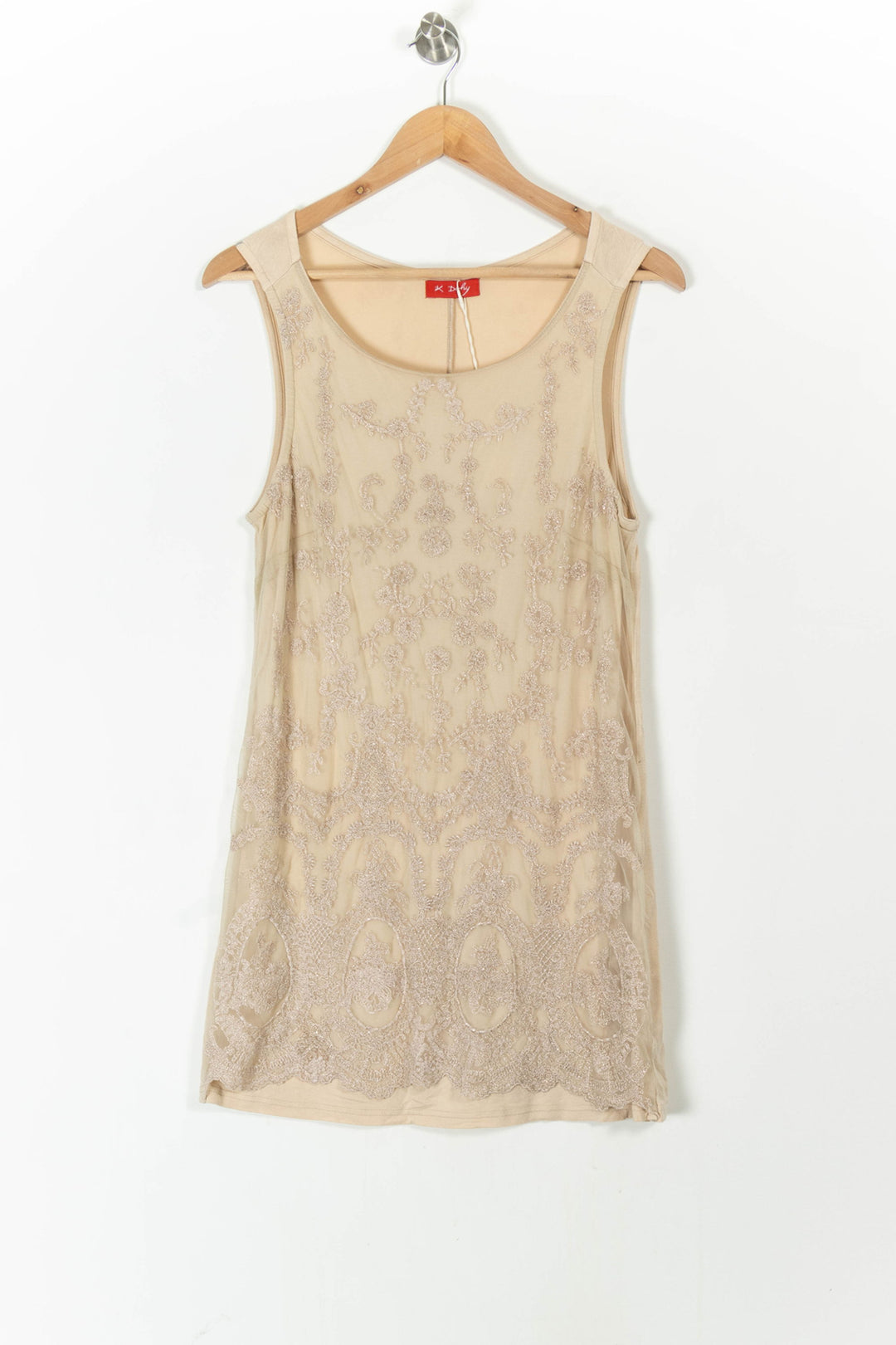 Robe Sans Manches Beige - Taille S/36 de la marque Derhy | PARAD100771 - Vendu par Paradigme - Image 2