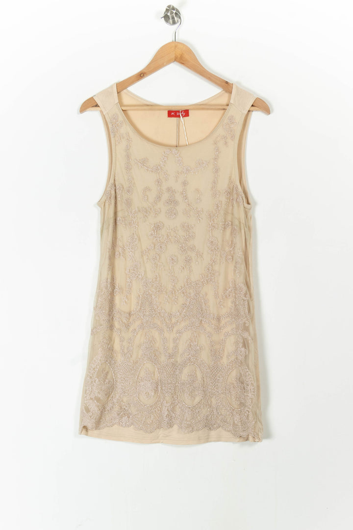 Robe Sans Manches Beige - Taille S/36 de la marque Derhy | PARAD100771 - Vendu par Paradigme - Image 2