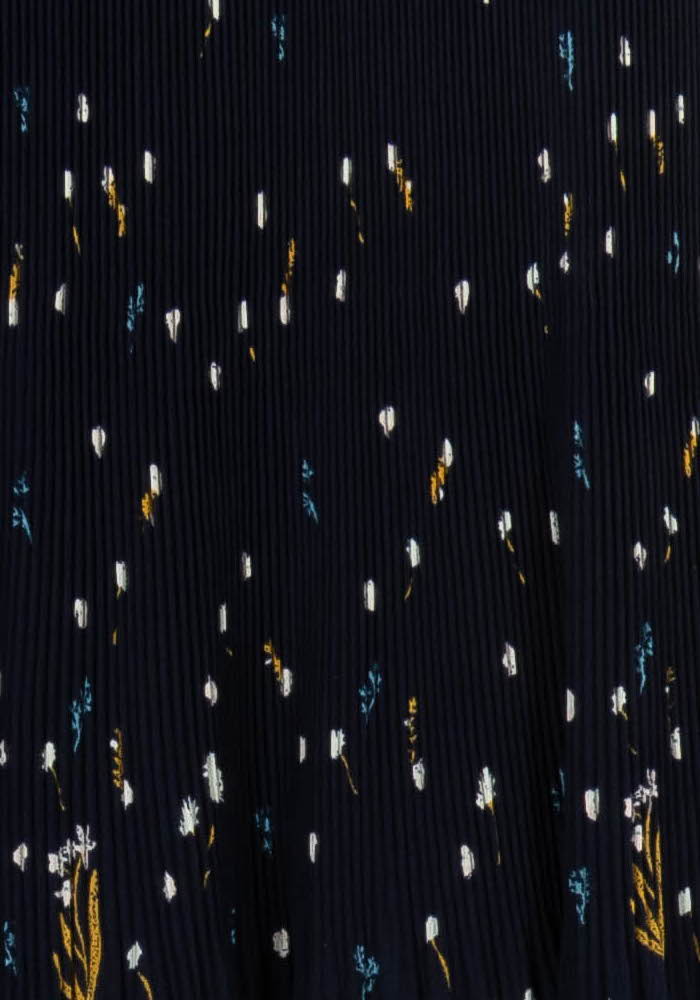 Jupe Plissée Bleu Marine et Jaune - Taille S/36 de la marque Comptoir des Cotonniers | PARAD100773 - Vendu par Paradigme - Image 3