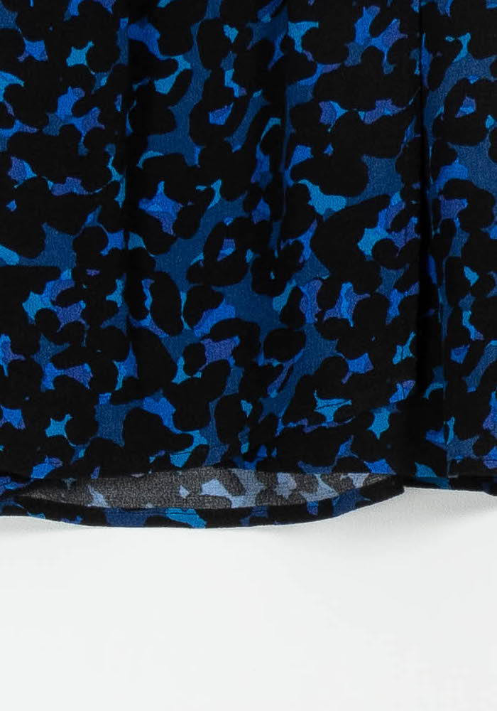 Jupe Courte Bleue et Noire - Taille S/36 de la marque Kookai | PARAD100777 - Vendu par Paradigme - Image 3