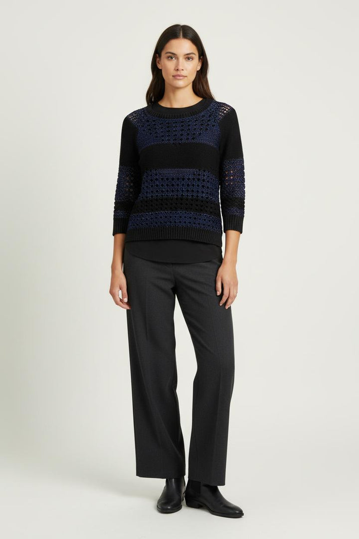 Pull Noir et Bleu - Taille S/36 de la marque Kookai | PARAD100780 - Vendu par Paradigme - Image 1