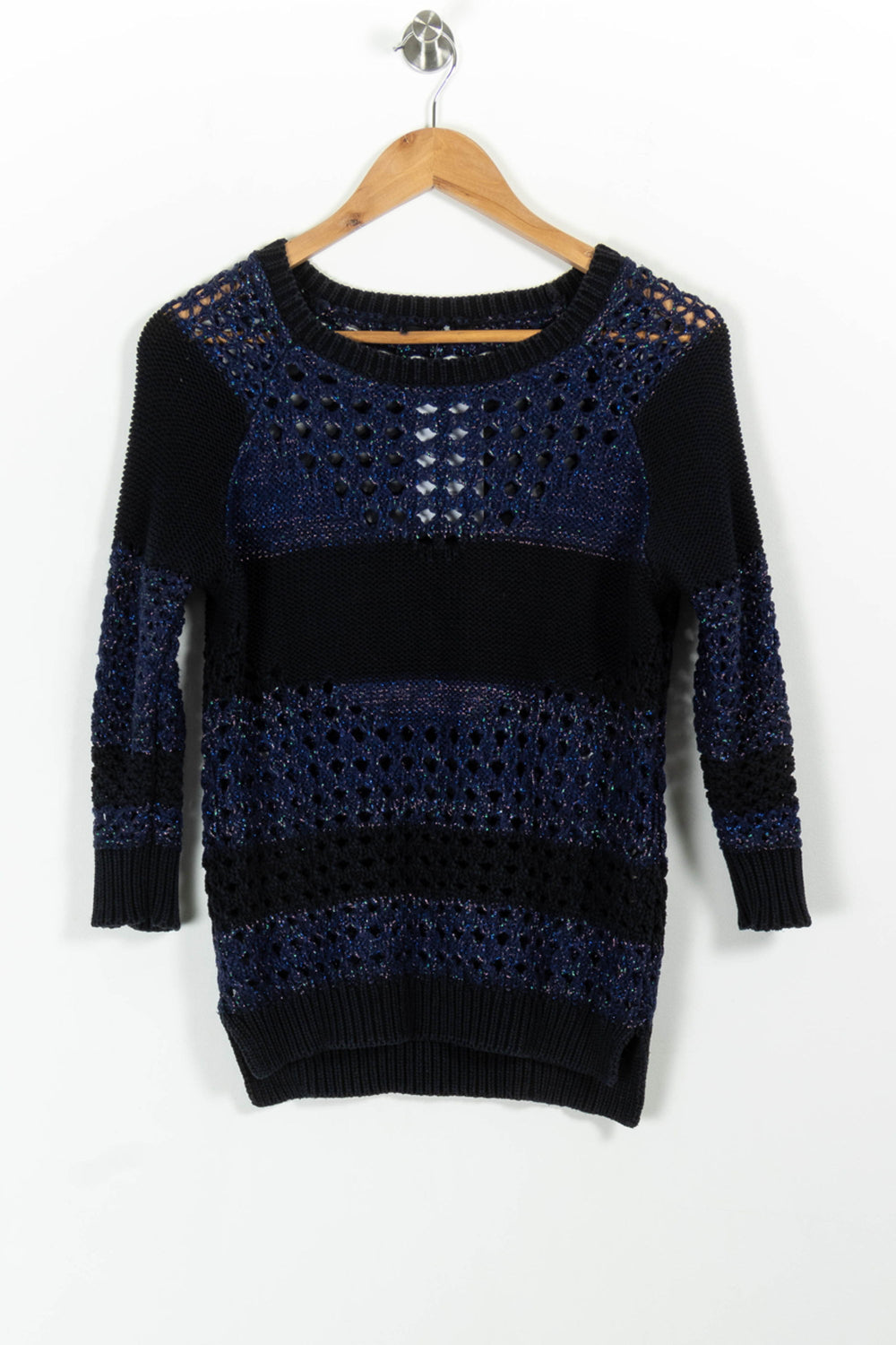 Pull Noir et Bleu - Taille S/36 de la marque Kookai | PARAD100780 - Vendu par Paradigme - Image 2