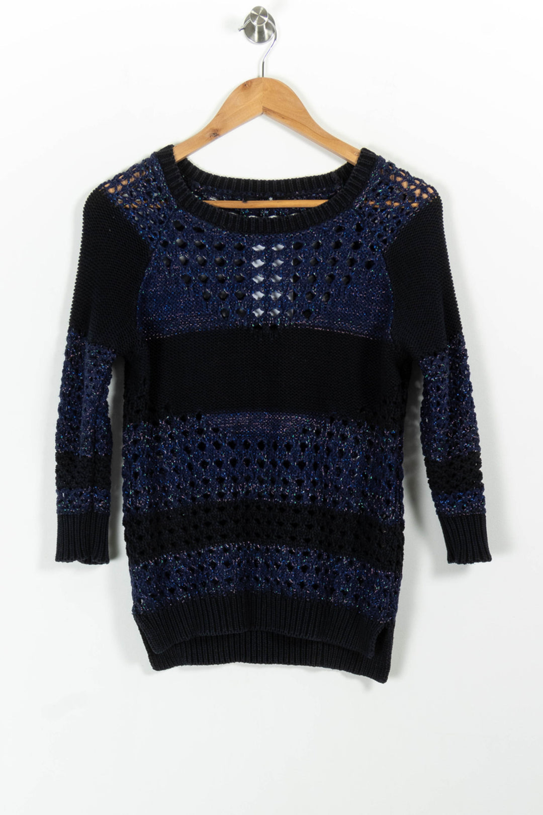 Pull Noir et Bleu - Taille S/36 de la marque Kookai | PARAD100780 - Vendu par Paradigme - Image 2