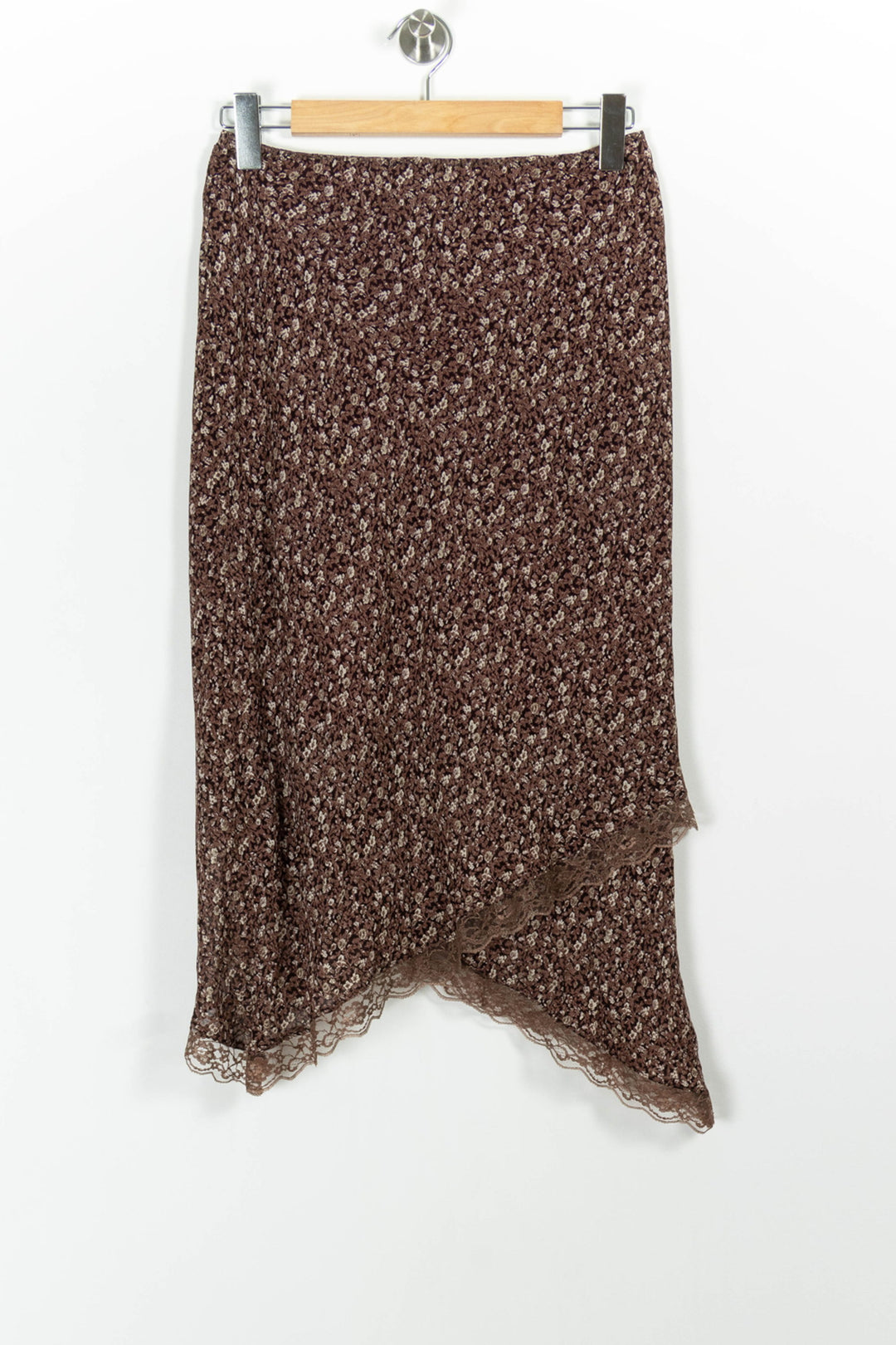 Jupe Asymétrique Marron - Taille L/40 de la marque Caroll | PARAD100788 - Vendu par Paradigme - Image 2
