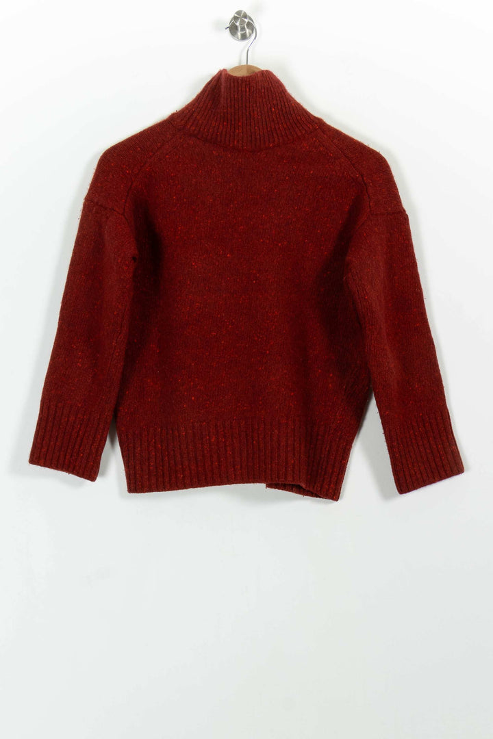 Pull Col Cheminée Bordeaux - Taille L/40 de la marque Vanessa Bruno | PARAD100789 - Vendu par Paradigme - Image 4