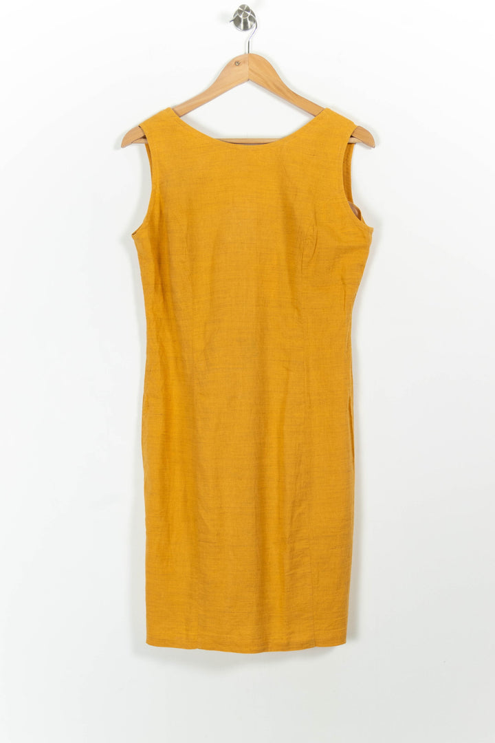 Robe Droite Jaune - Taille XL/42 de la marque Caroll | PARAD100793 - Vendu par Paradigme - Image 2