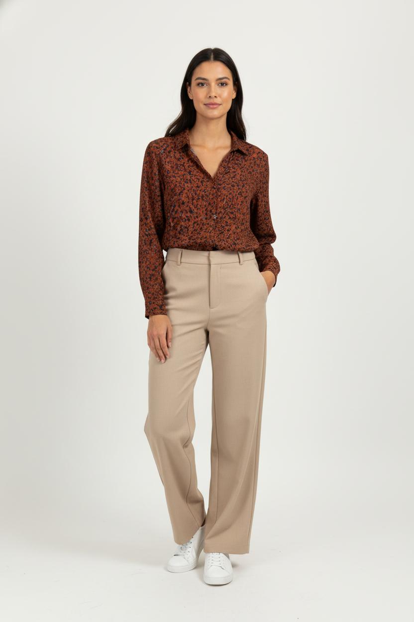 Chemise Bordeaux et Noire - Taille M/38 de la marque One Step | PARAD100797 - Vendu par Paradigme - Image 1