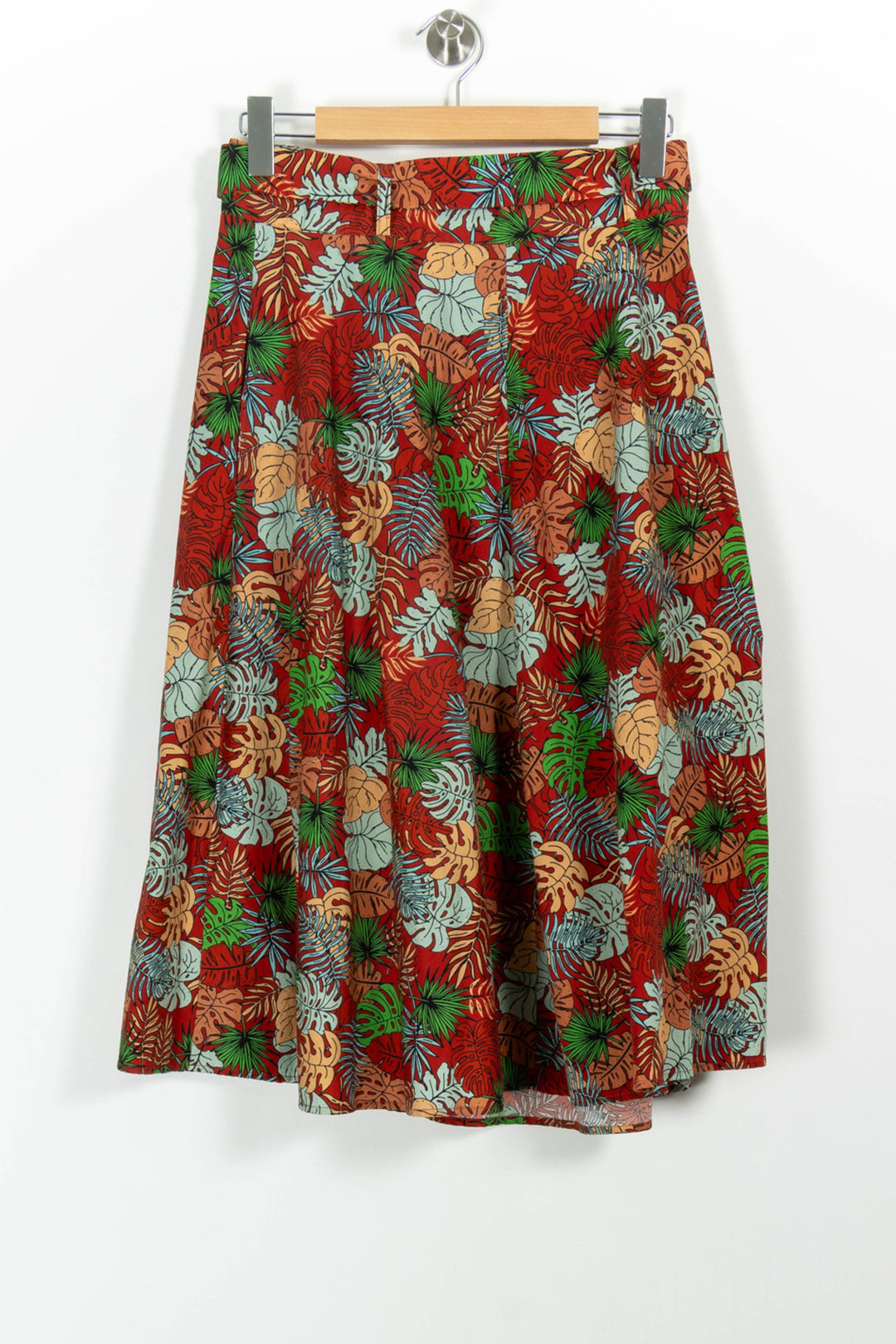 Jupe Longue Rouge et Vert - Taille M/38 de la marque La Fée Maraboutée | PARAD100798 - Vendu par Paradigme - Image 4