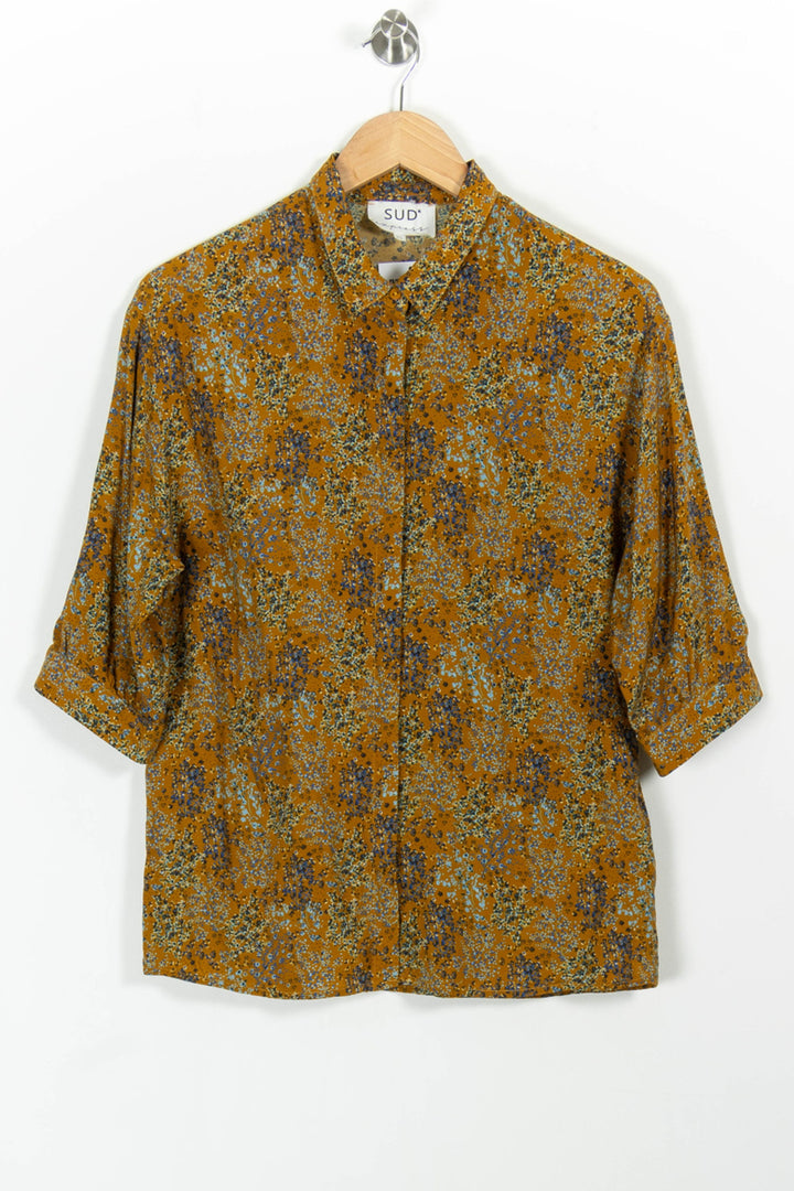 Chemise Orange et Bleue - Taille S/36 de la marque Sud express | PARAD100799 - Vendu par Paradigme - Image 2