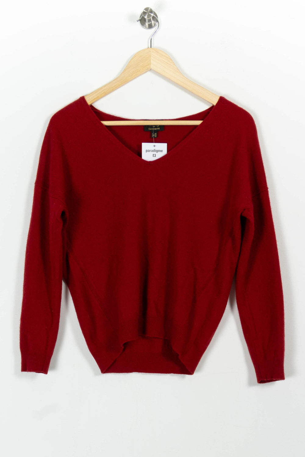 Pull Bordeaux - Taille L/40 de la marque Maison 123 | PARAD100803 - Vendu par Paradigme - Image 2
