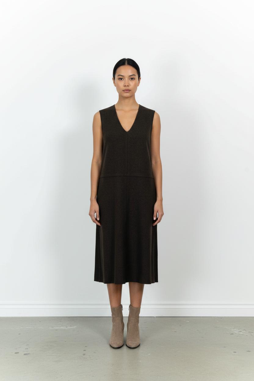Robe Longue Marron - Taille L/40 de la marque Bérénice | PARAD100804 - Vendu par Paradigme - Image 1