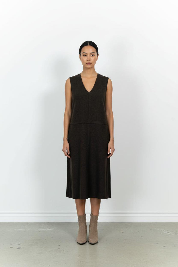 Robe Longue Marron - Taille L/40 de la marque Bérénice | PARAD100804 - Vendu par Paradigme - Image 1