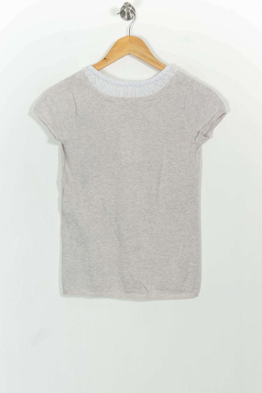 T-shirt Beige - Taille XS/34 de la marque Kookai | PARAD100807 - Vendu par Paradigme - Image 4