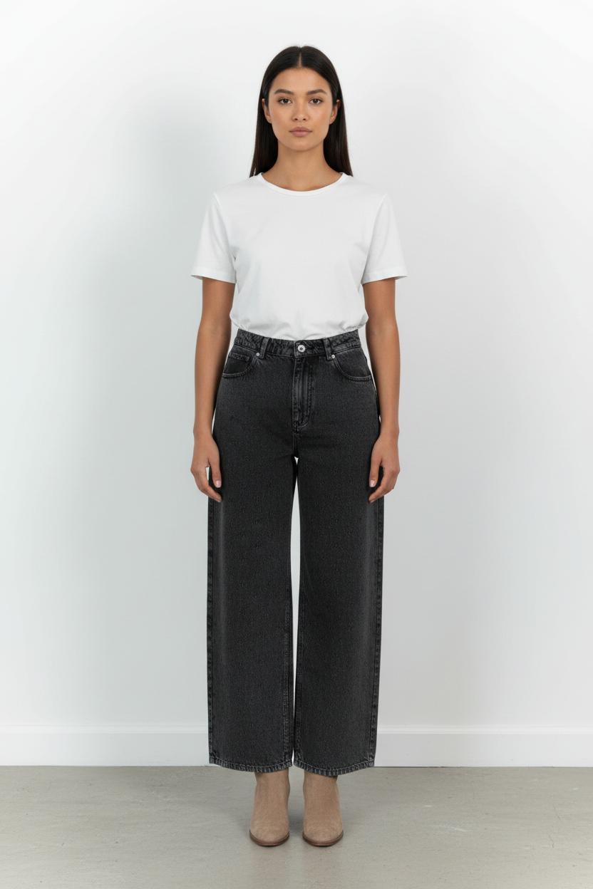 Jean Large Gris - Taille L/40 de la marque Bérénice | PARAD100808 - Vendu par Paradigme - Image 1