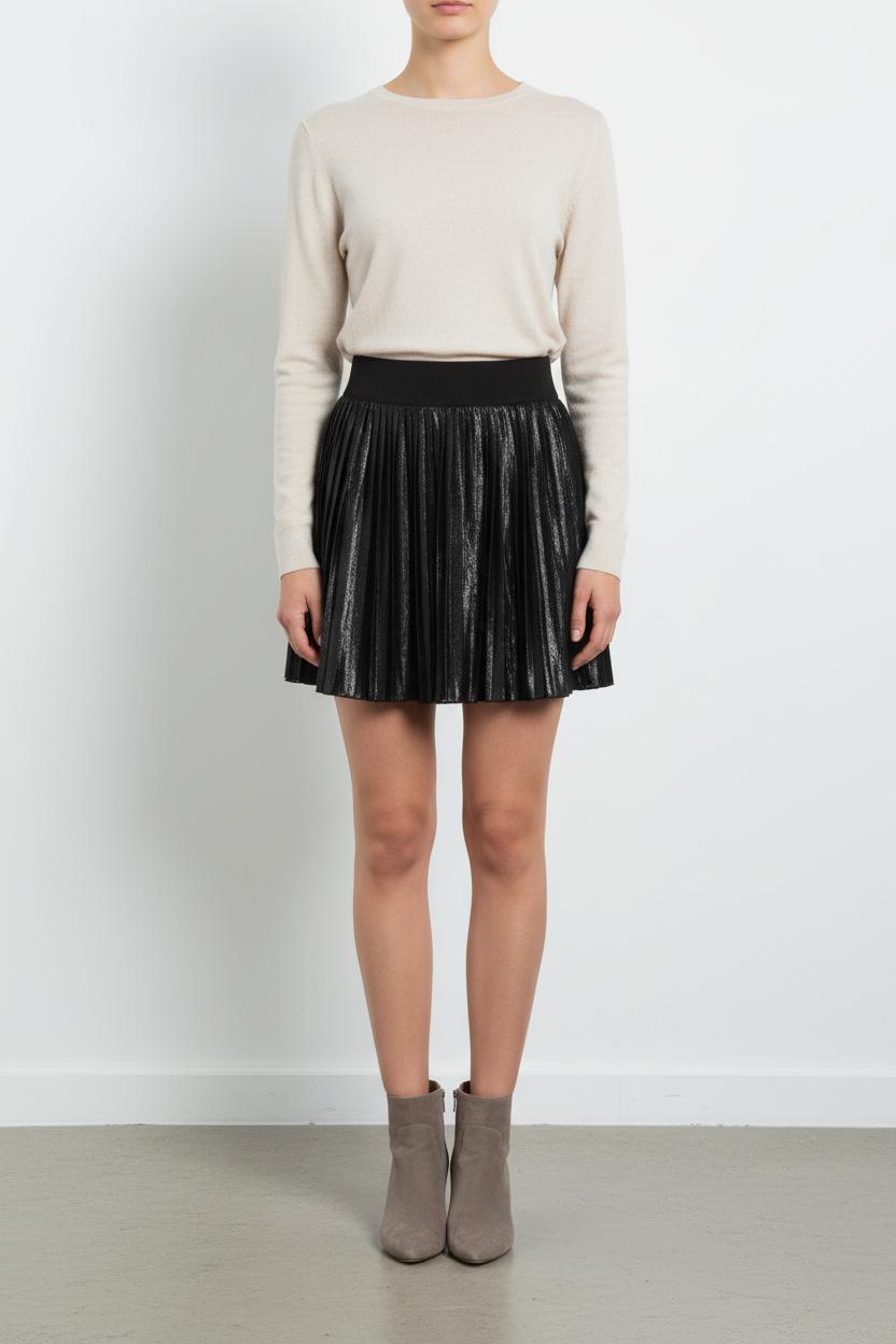 Jupe Plissée Noire - Taille S/36 de la marque Kookai | PARAD100809 - Vendu par Paradigme - Image 1