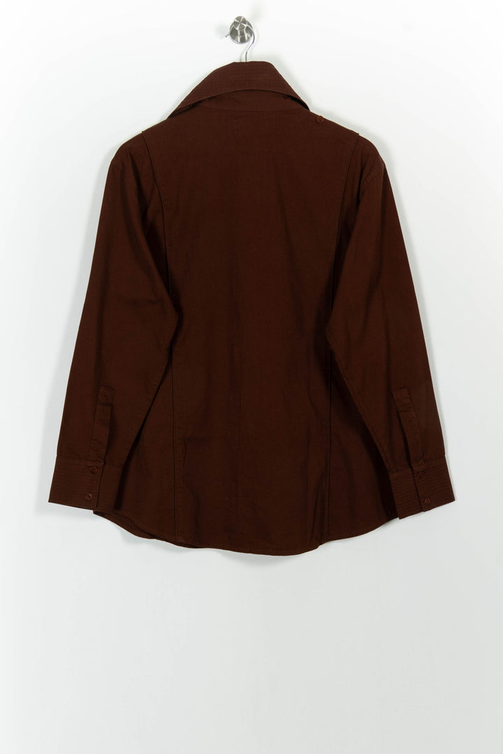 Chemise Marron - Taille L/40 de la marque Thinking Mu | PARAD100812 - Vendu par Paradigme - Image 4