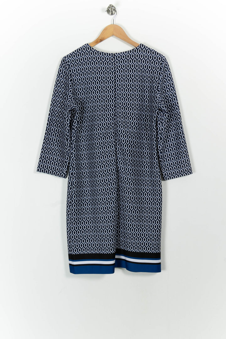 Robe Droite Bleu et Blanc - Taille XL/42 de la marque Maison 123 | PARAD100816 - Vendu par Paradigme - Image 4