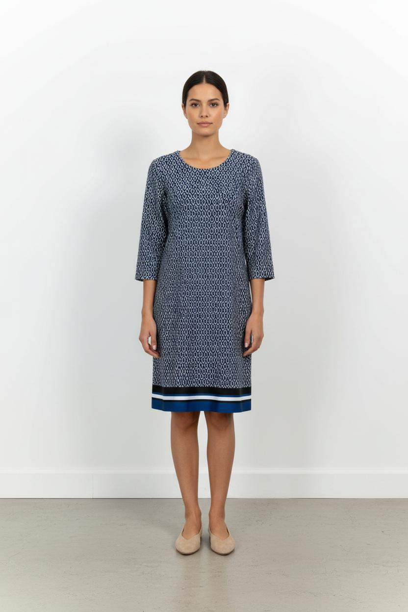 Robe Droite Bleu et Blanc - Taille XL/42 de la marque Maison 123 | PARAD100816 - Vendu par Paradigme - Image 1