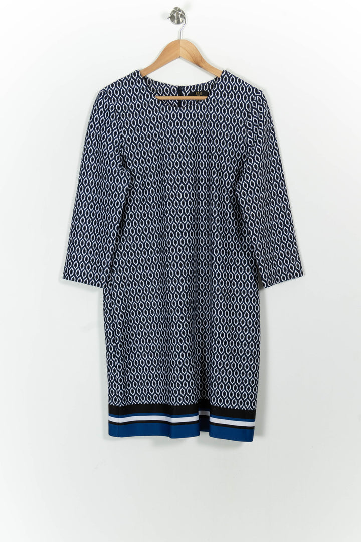 Robe Droite Bleu et Blanc - Taille XL/42 de la marque Maison 123 | PARAD100816 - Vendu par Paradigme - Image 2