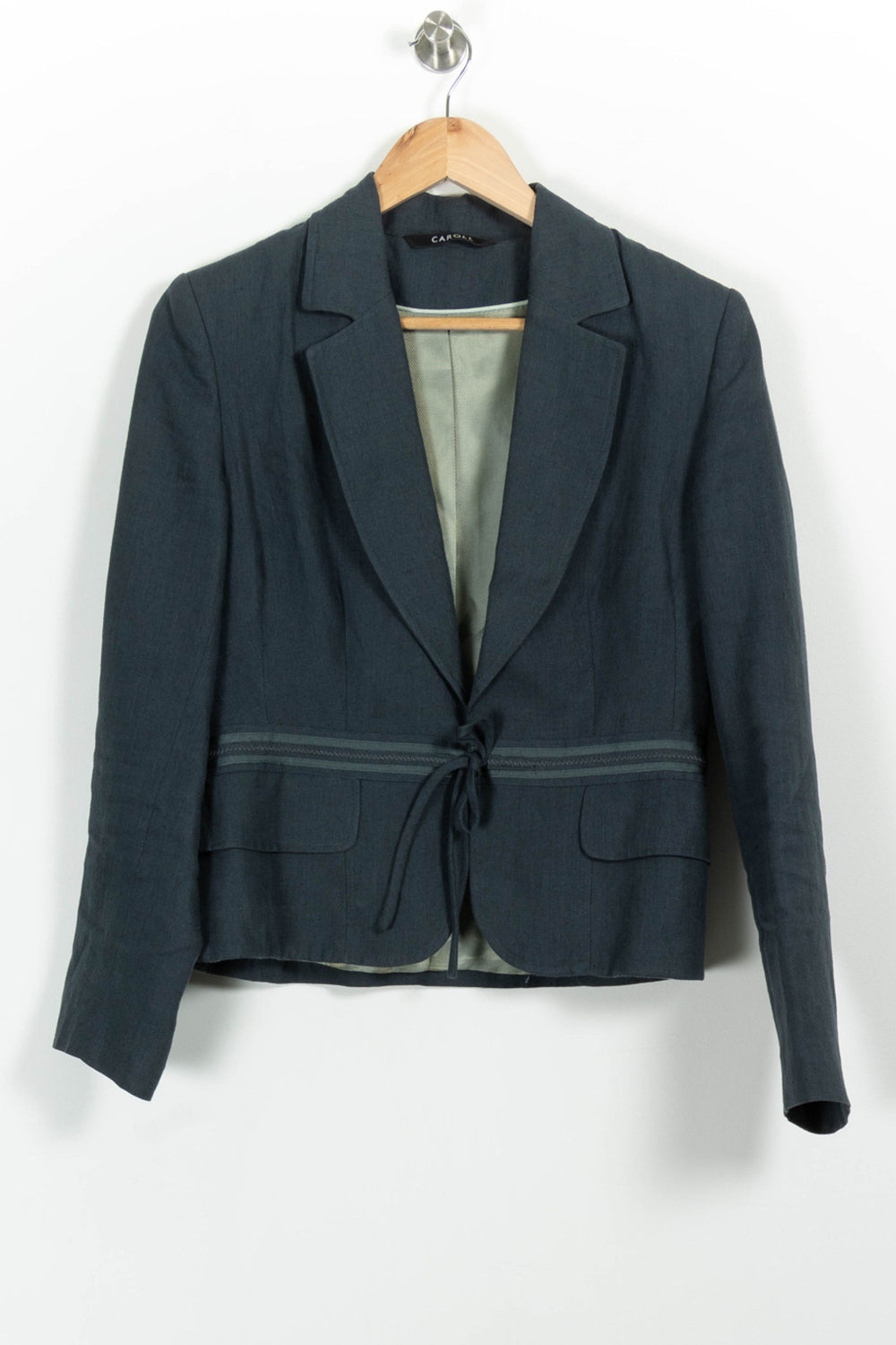 Blazer Vert - Taille XL/42 de la marque Caroll | PARAD100819 - Vendu par Paradigme - Image 2