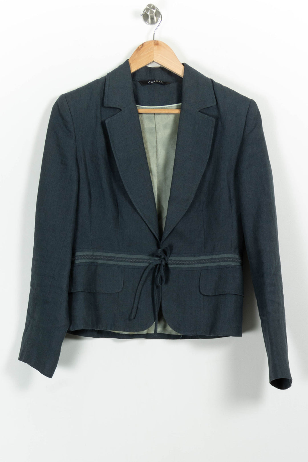 Blazer Vert - Taille XL/42 de la marque Caroll | PARAD100819 - Vendu par Paradigme - Image 2