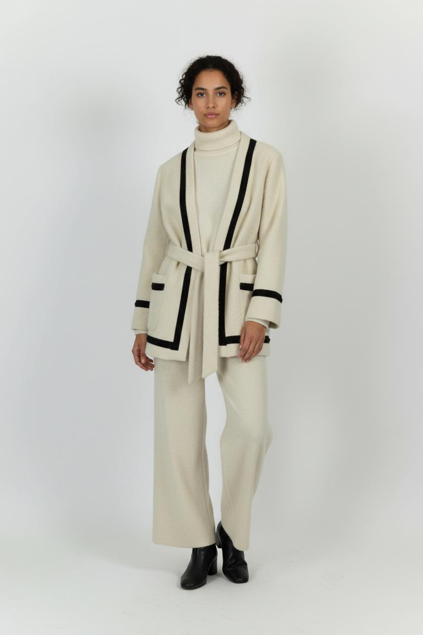Veste Blanche et Noire - Taille S/36 de la marque Sézane | PARAD100821 - Vendu par Paradigme - Image 1